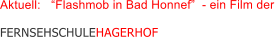 Aktuell:   “Flashmob in Bad Honnef”  - ein Film der   FERNSEHSCHULEHAGERHOF